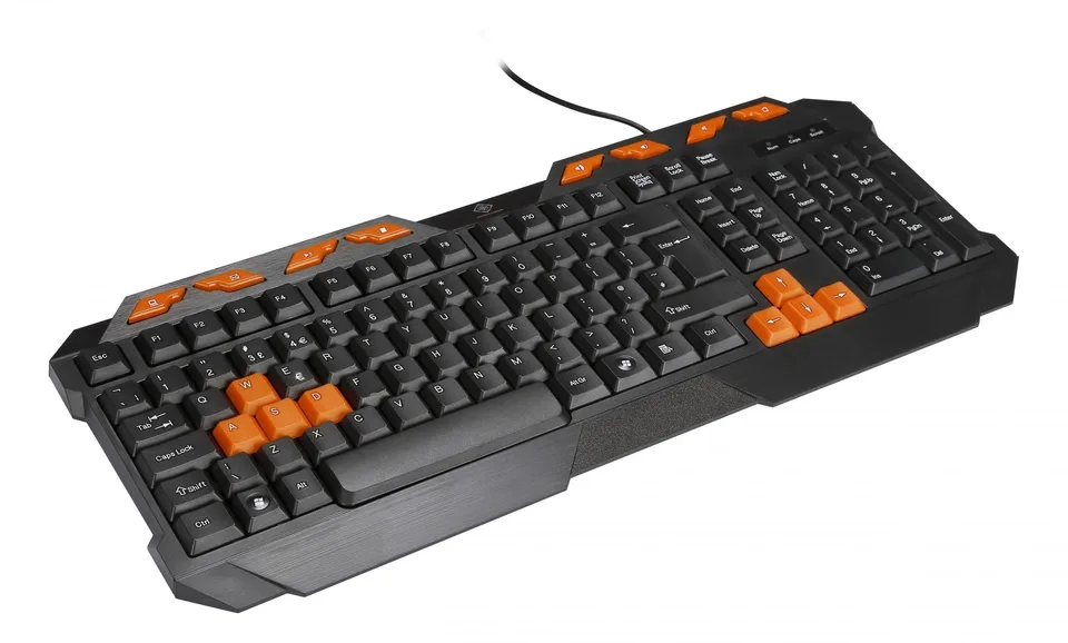 Deltaco Gaming GAM-024UK gamingtastatur - UK-layout - sort/orange — produktfoto