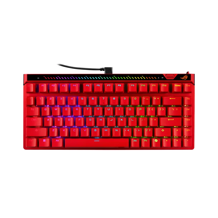 ASUS ROG Falchion Ace 75 HE tastatur - Nordic - Lava Red — produktfoto