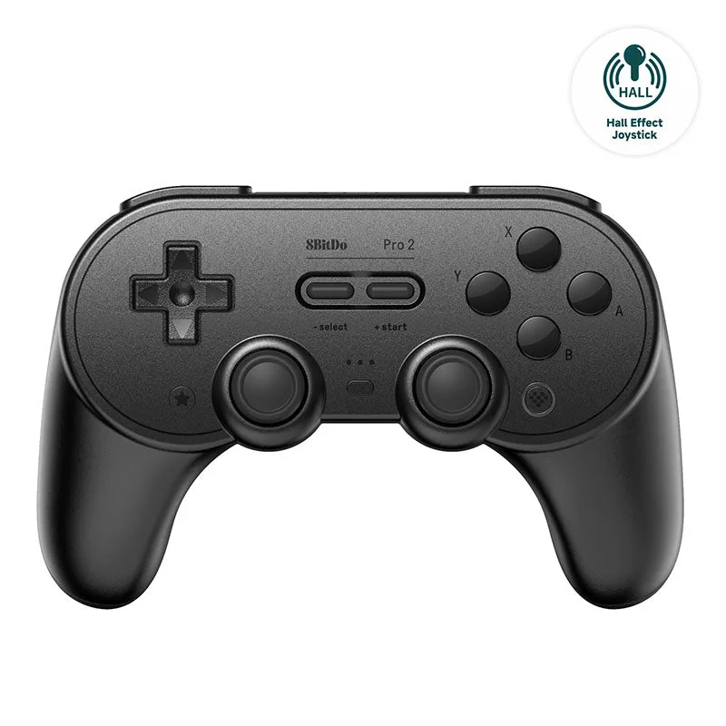 8BitDo PRO 2 Gamepad Hall Ed/Sort — produktfoto