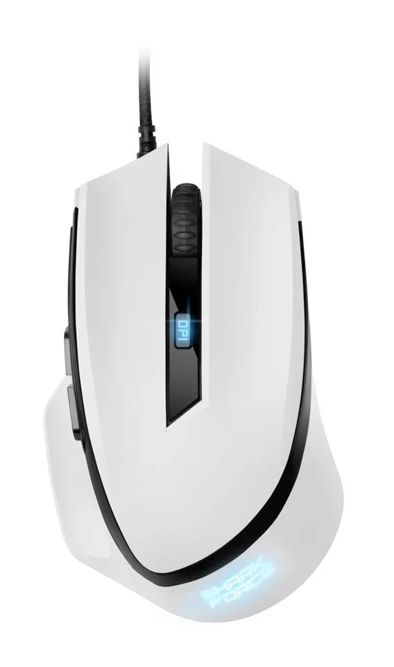 Sharkoon SHARK Force II gamingmus - hvid, 4.200 DPI — produktfoto