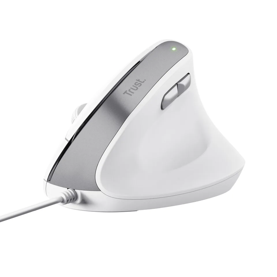 TRUST BAYO II ERGONOMIC MUS- HVID — produktfoto