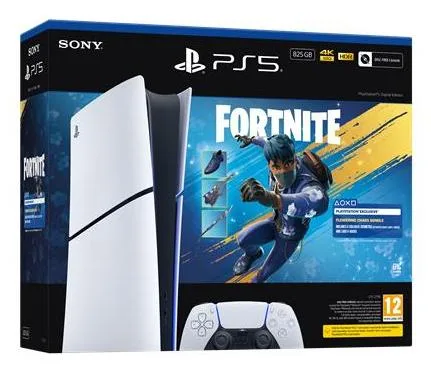 Sony PS5 Slim Digital Edition 825 GB – Fortnite Flowering Chaos — produktfoto