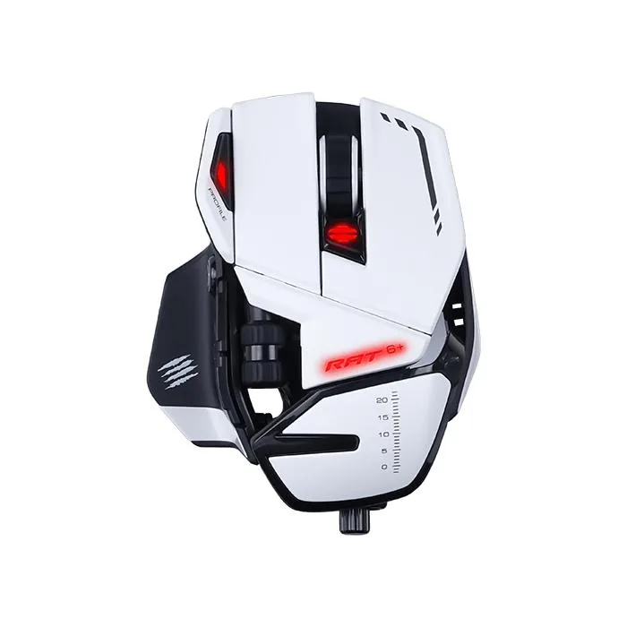 Mad Catz R.A.T. 6+ gamingmus - hvid — produktfoto
