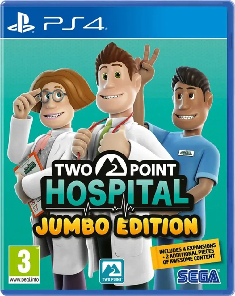 Two Point Hospital (Jumbo Edition) - PlayStation 4 — produktfoto