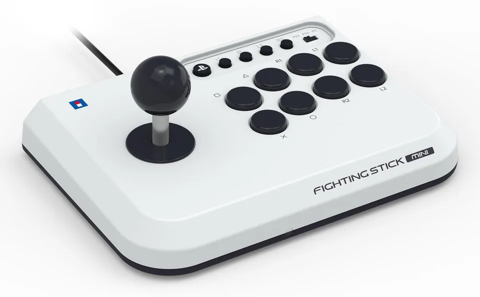 HORI Fighting Stick Mini - PS5, PS4 og PC - hvid — produktfoto