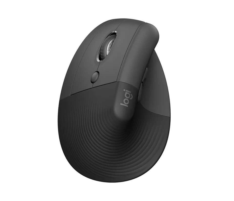 Logitech - Lift Left Vertical Ergonomic Mouse, Graphite Black Mus — produktfoto