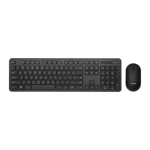 ASUS CW100 - Trådløst tastatur og mus, tysk, sort Mus/Tastatur Bundle — produktfoto