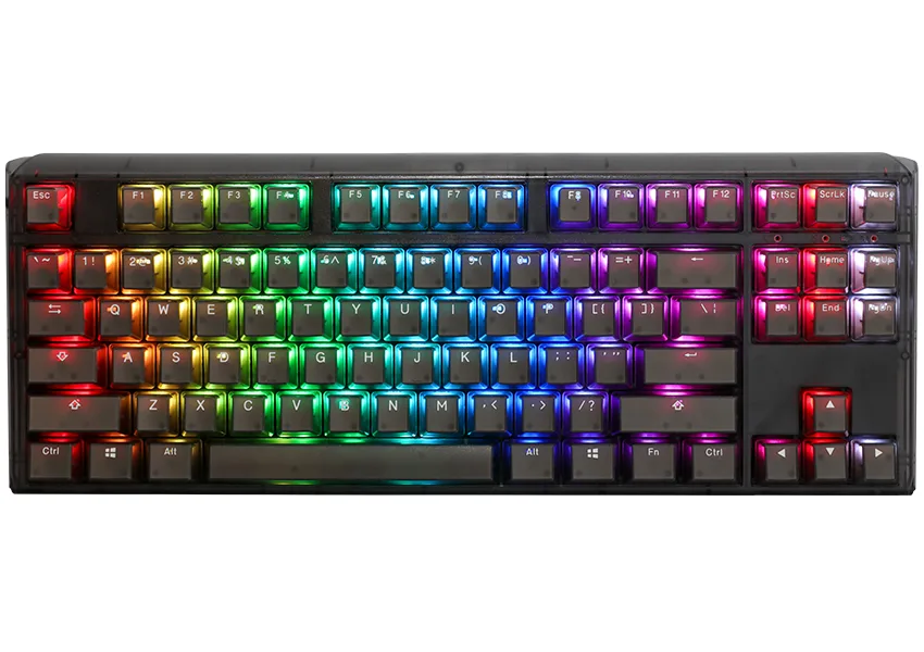 Ducky One 3 - Aura Black Nordic - TKL - Kailh Box Jellyfish Switch Y - RGB Tastatur — produktfoto