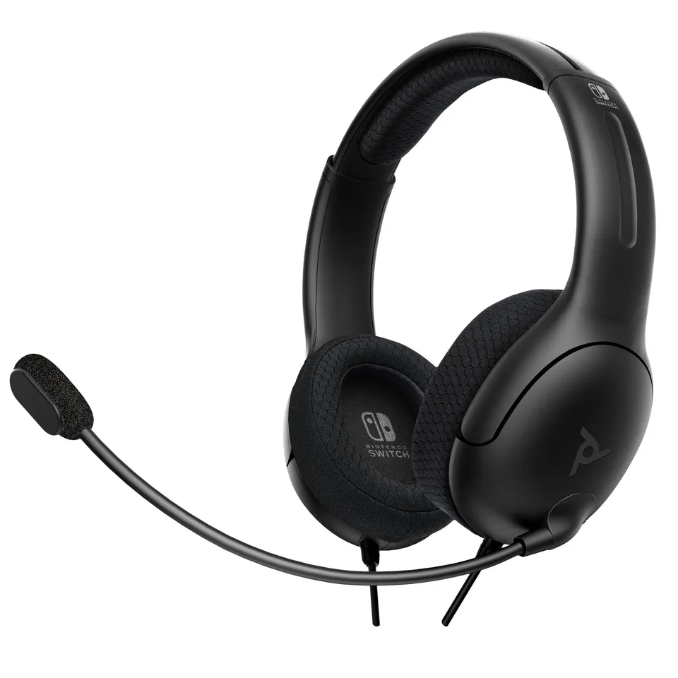 PDP LVL40 kablet Nintendo Switch-headset - sort — produktfoto