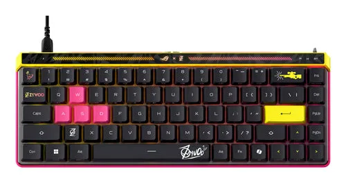 ASUS ROG Falchion Ace HFX ZywOo Edition - Sort - US International Tastatur — produktfoto