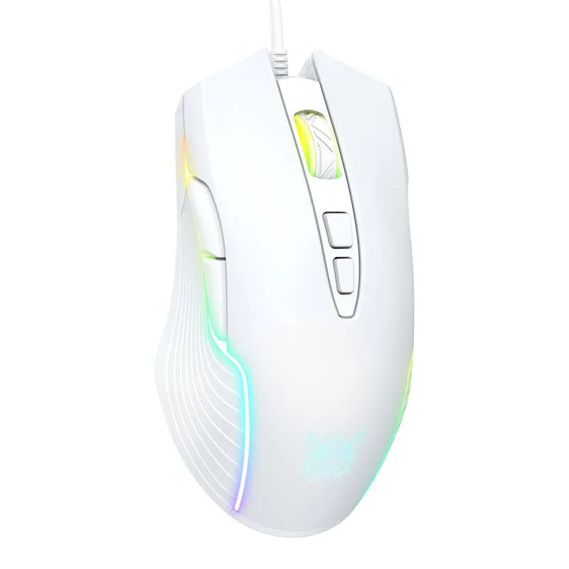 ONIKUMA CW905 Wired Gaming Mus - Hvid — produktfoto