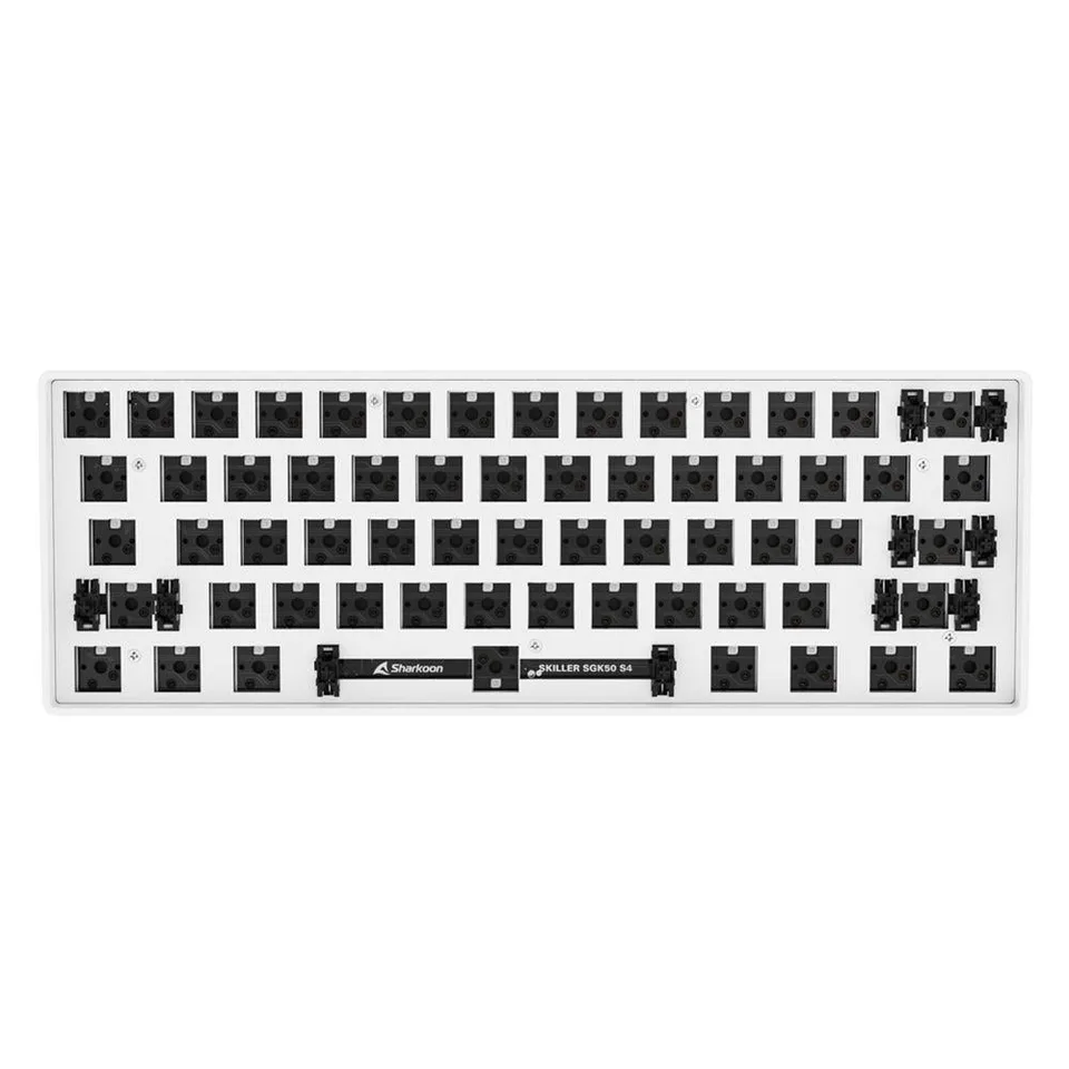Sharkoon SKILLER SGK50 S4 Barebone - hvid, ANSI, 60 % Tastatur — produktfoto