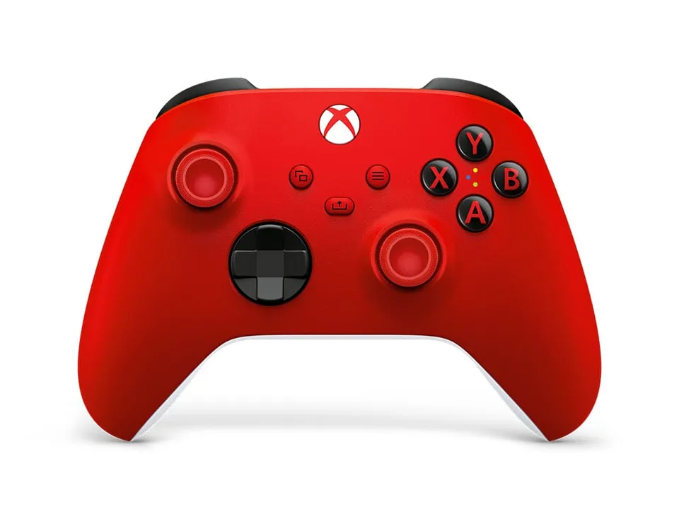 Microsoft Xbox Controller Rød Hvid — produktfoto