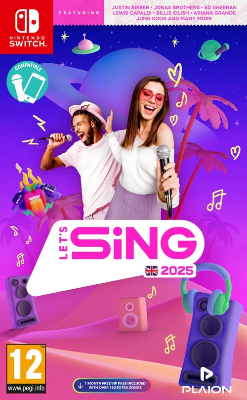 Let’s Sing 2025 Musikspil - Nintendo Switch — produktfoto