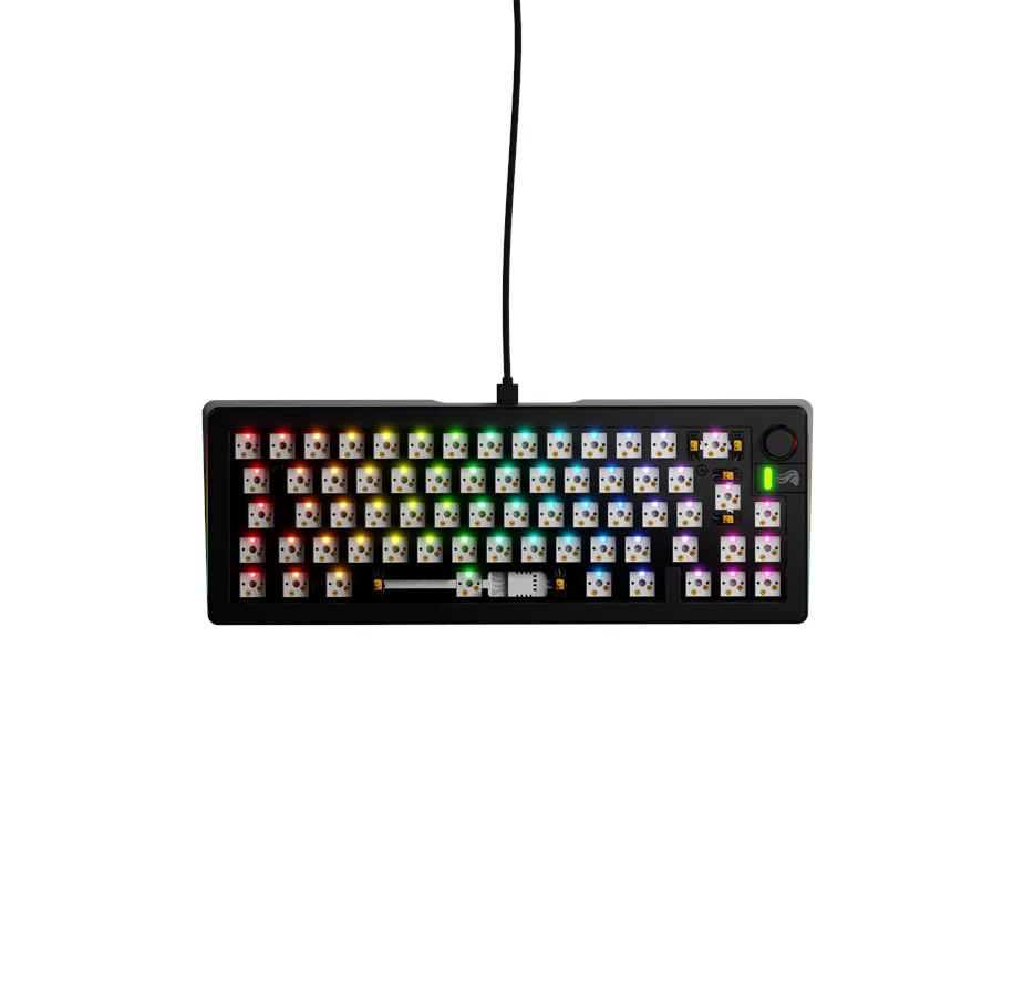 Glorious GMMK 3 65% Barebones Wired sort - ISO Tastatur — produktfoto