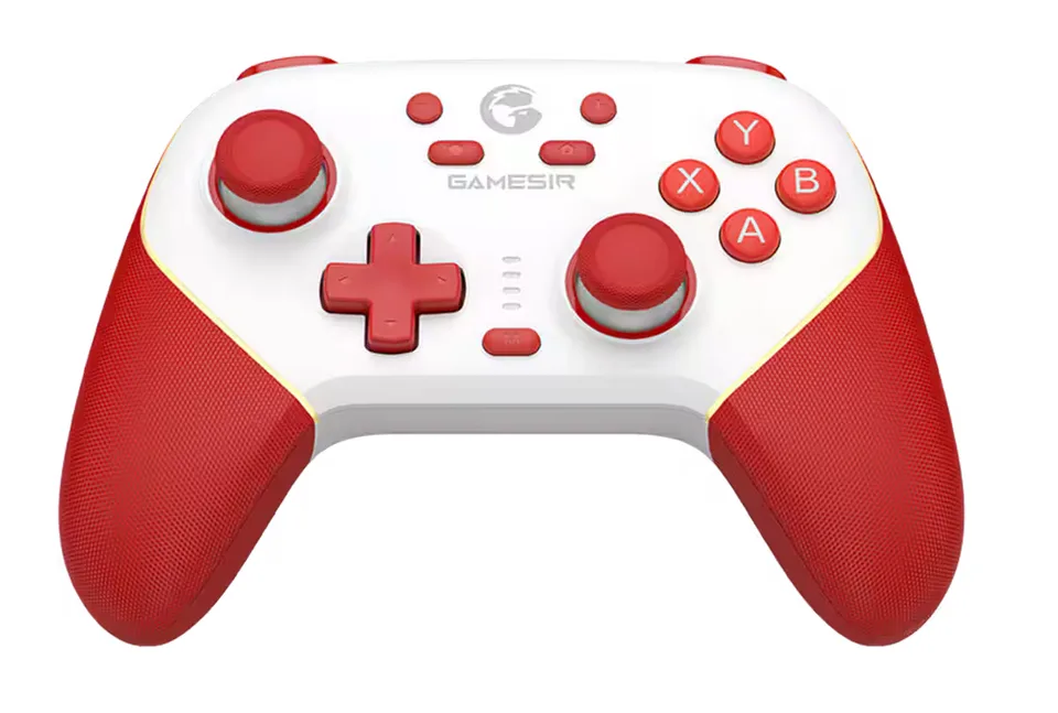 GameSir T4n Pro Multiplatform Gamepad Red & White (Hall-Effect Sticks) — produktfoto