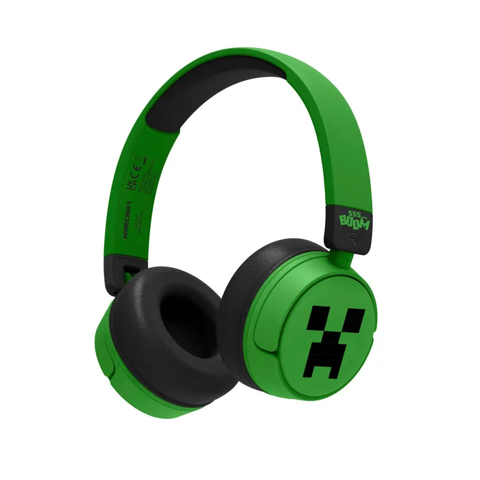 OTL - Bluetooth Headset w/Perental Control - Minecraft Green — produktfoto
