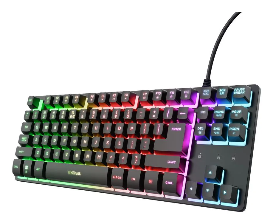 TRUST GXT833 THADO TKL KEYBOARD BLK ND Tastatur — produktfoto