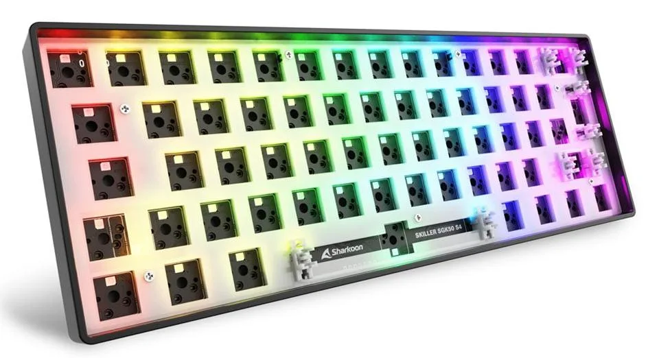 Sharkoon SKILLER SGK50 S4 Gen2 Barebone - sort, 60 % Tastatur — produktfoto