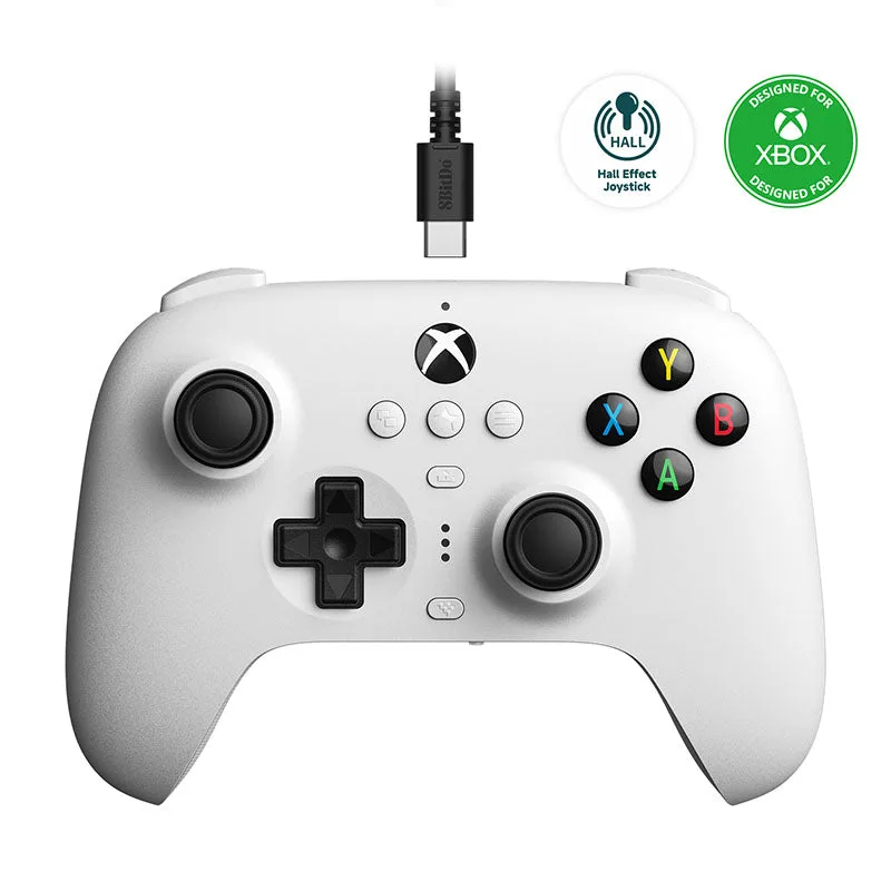 8BitDo Ultimate Kablet Controller til Xbox Hall Ed/Hvid — produktfoto
