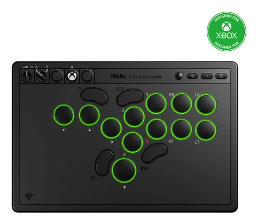 8BitDo Arcade Controller - leverless til Xbox/PC, sort — produktfoto