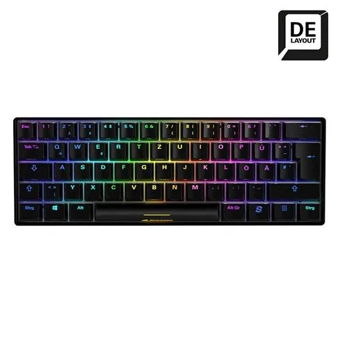 Sharkoon SKILLER SGK50 S4 tastatur - Kailh Brown, DE, sort — produktfoto