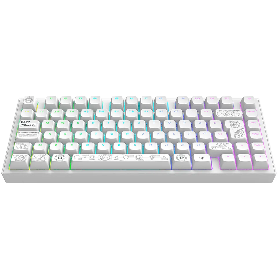 Dark Project - Nova Hvid 81 RGB Tastatur — produktfoto