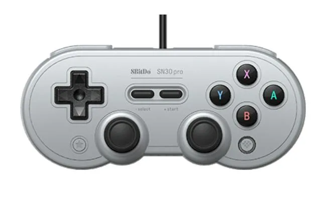 8Bitdo SN30 Pro USB Gamepad Gray Edition — produktfoto