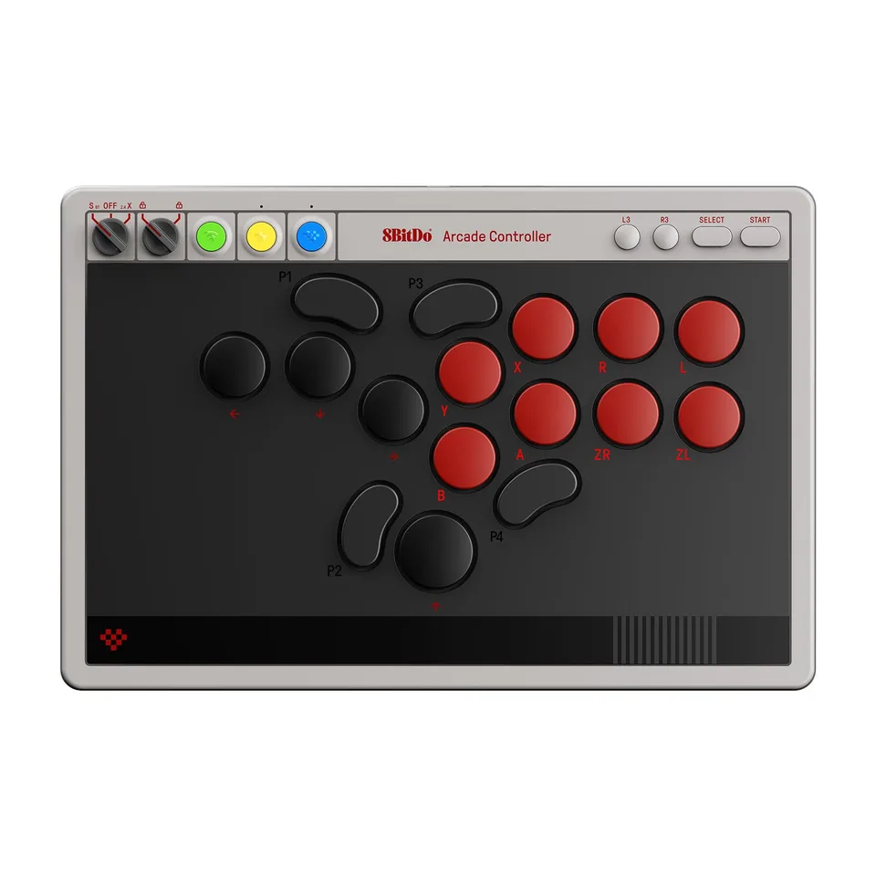 8BitDo Arcade Controller Switch/PC Grå — produktfoto