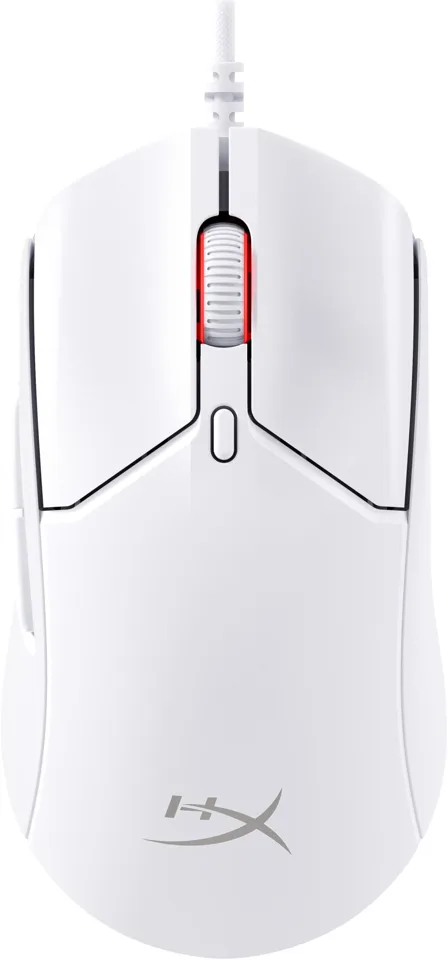 HyperX Pulsefire Haste 2 Optisk Kabling Hvid Mus — produktfoto