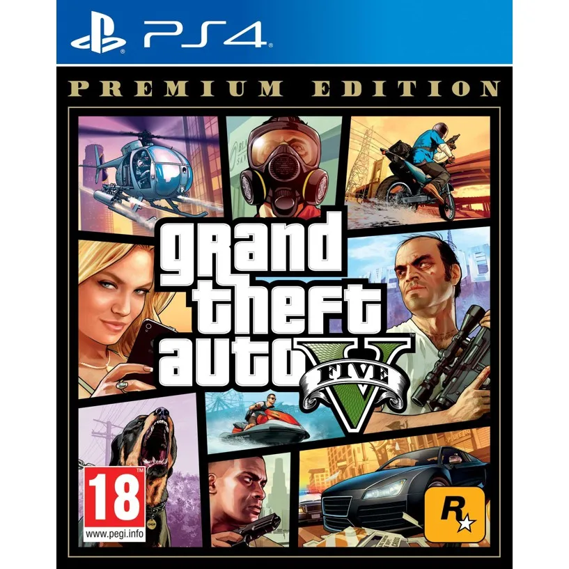 Grand Theft Auto V (GTA 5) Premium Edition PlayStation 4 — produktfoto