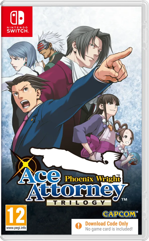 Phoenix Wright Ace Attorney Trilogy (Code in Box) - Nintendo Switch — produktfoto