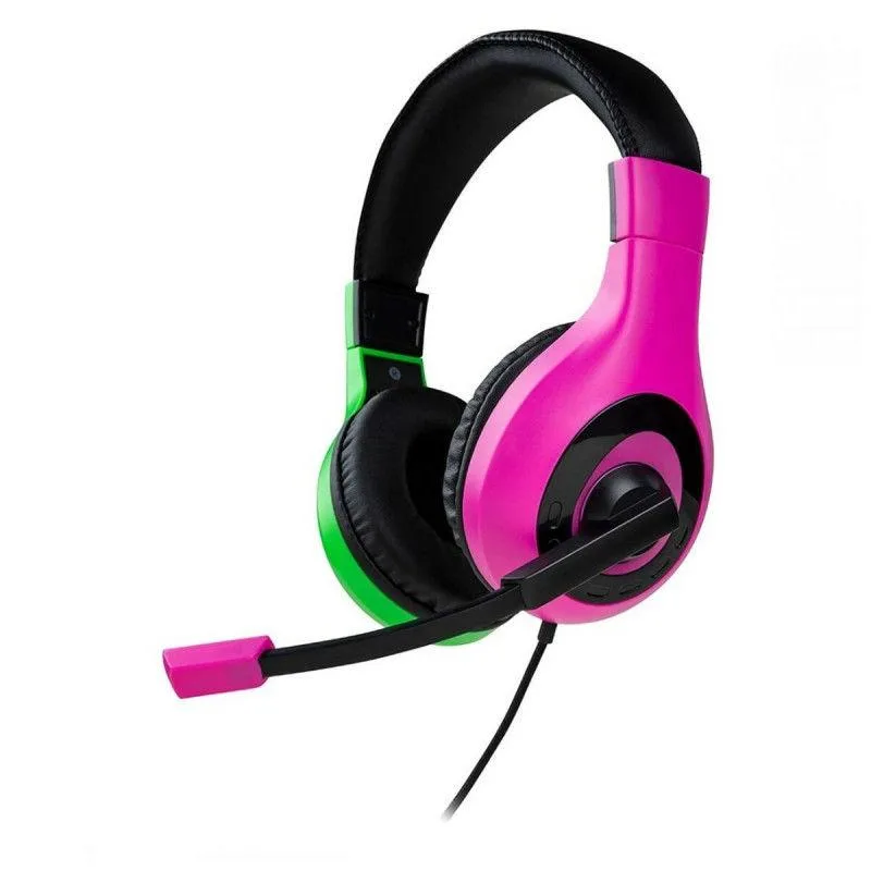 Stereo Gaming Headset V1 - Pink/Grøn — produktfoto