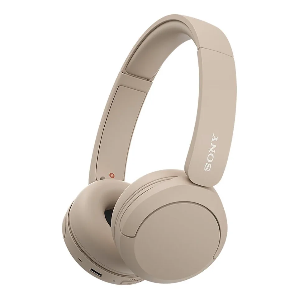Sony WH-CH520 - trådløse on-ear-hovedtelefoner - cremefarvet Headset — produktfoto