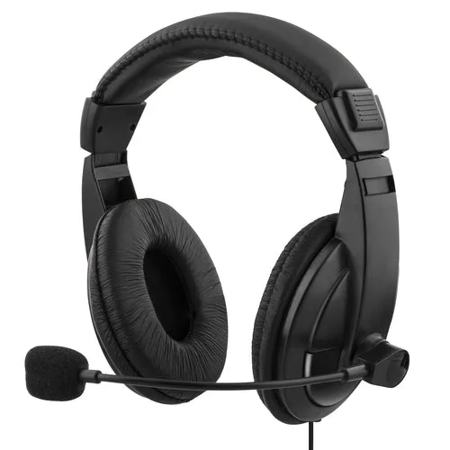 Deltaco HL-56 Ledningsført Headset - Sort — produktfoto