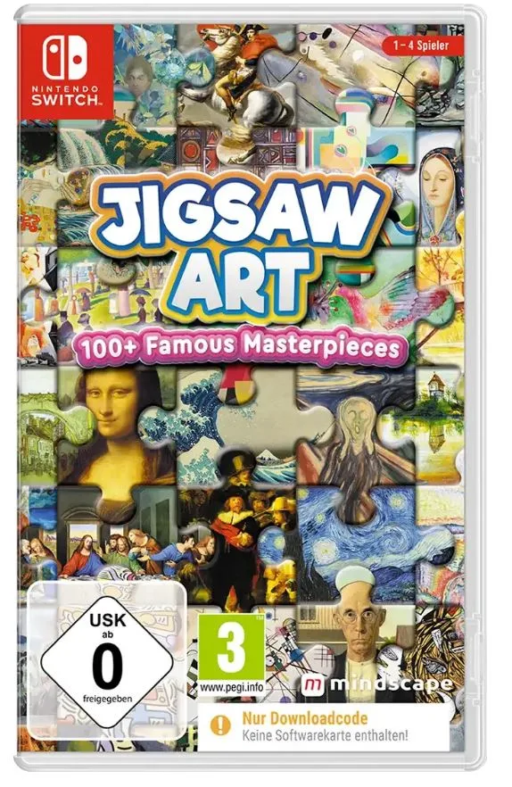 Jigsaw Art: 100+ Famous Masterpieces (Code in Box) (Nintendo Switch) — produktfoto