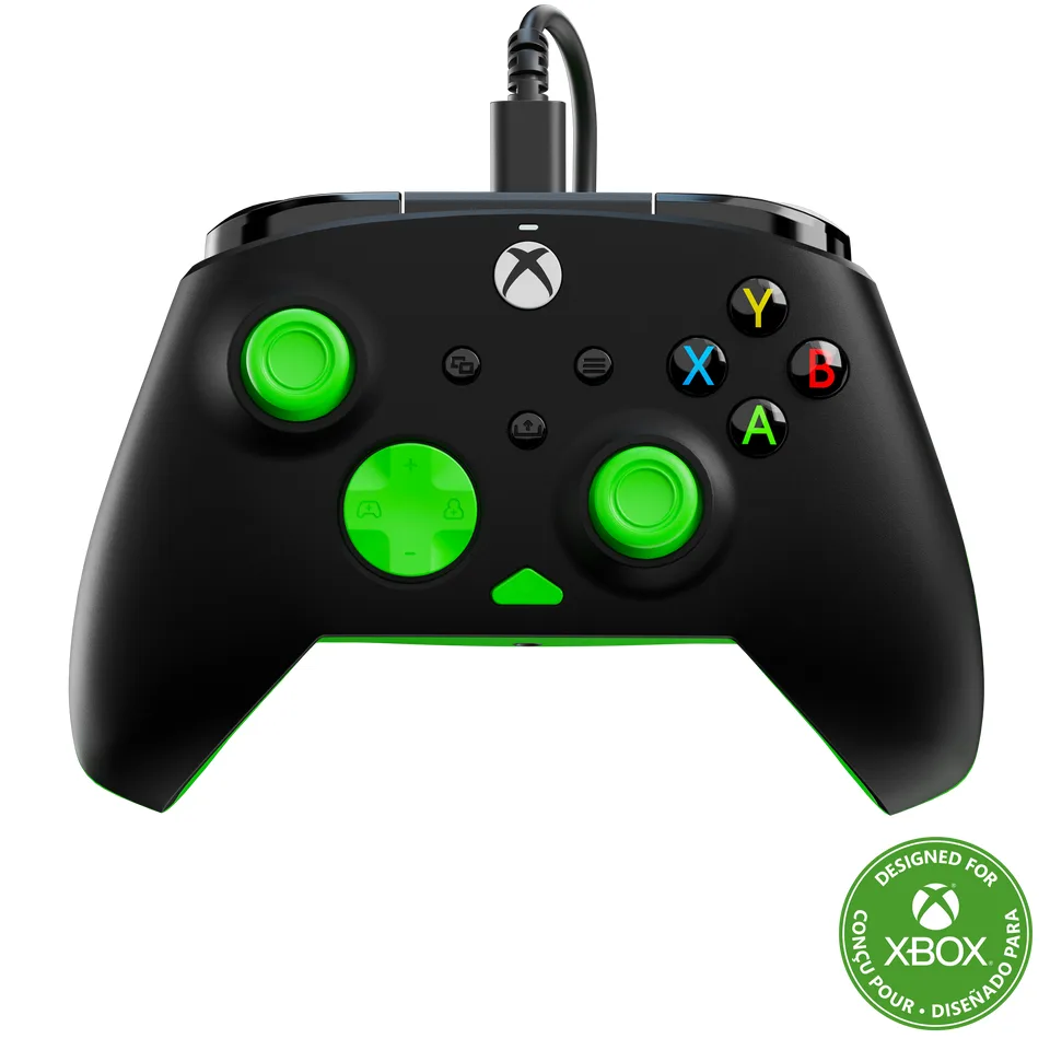 Turtle Beach Rematch Core Wired - Xbox/PC, sort/grøn — produktfoto