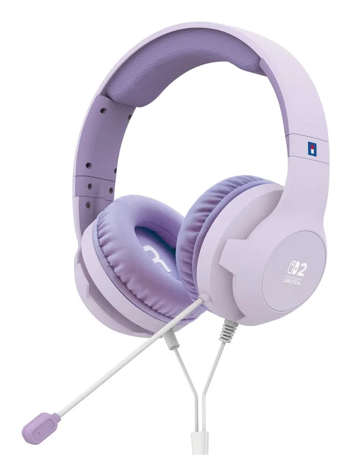 HORI Cozy Lavender gamingheadset - Nintendo Switch 2 - lilla — produktfoto