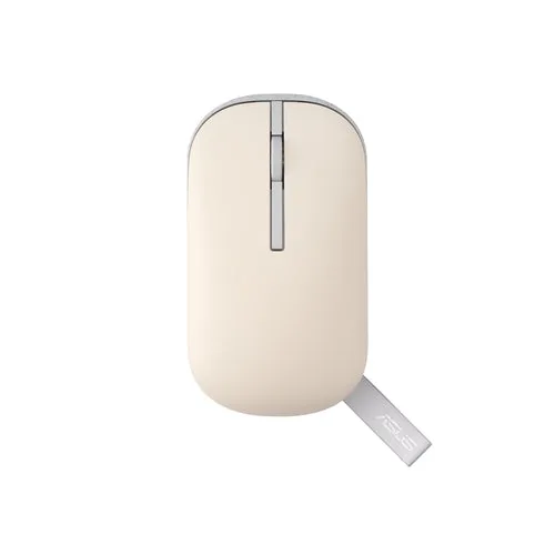 ASUS Marshmallow Mouse MD100 - Beige, Grøn Mus — produktfoto