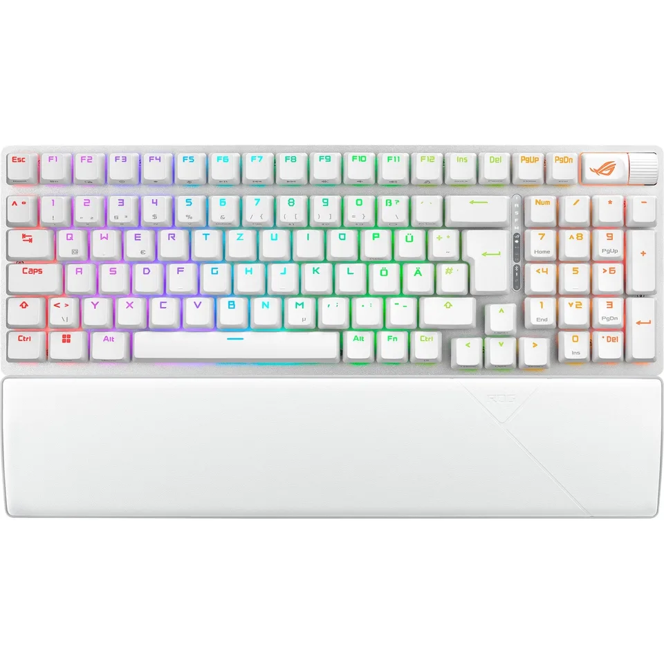 ASUS ROG Strix Scope II 96 - tastatur - Tysk layout - Hvid — produktfoto