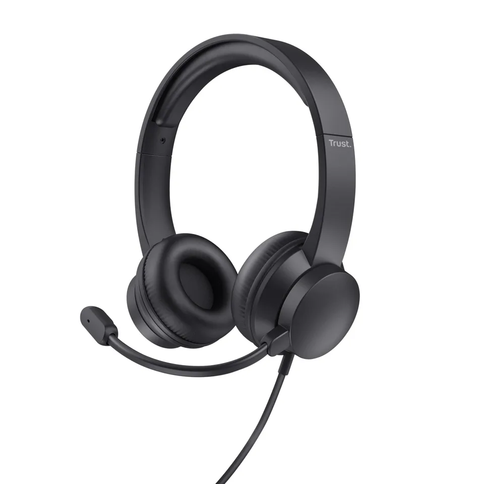 TRUST AYDA USB PC HEADSET - SORT — produktfoto