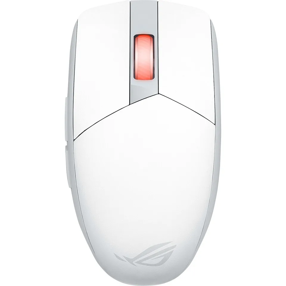 Asus ROG Strix Impact III Wireless White - gamingmus - Hvid — produktfoto