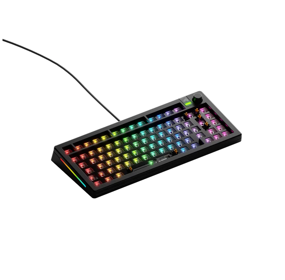 Glorious GMMK 3 75% Barebones Wired sort – ISO Tastatur — produktfoto