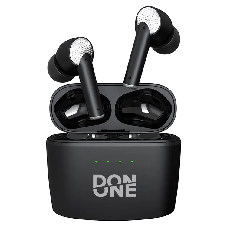 DON ONE - TWSA130 BLACK - True Trådløs Earbuds ANC ENC Headset — produktfoto