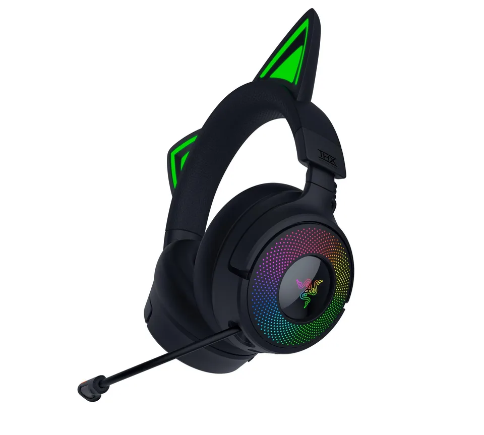 Razer Kraken Kitty V3 Pro - sort Headset — produktfoto