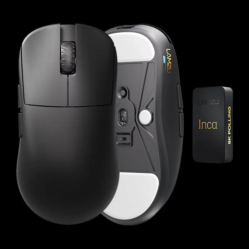 Lamzu Inca - 8K Dongle, Omron Optical - Black Mus — produktfoto
