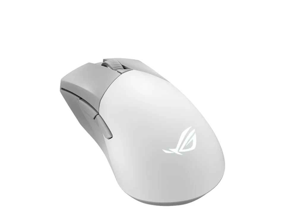 ASUS ROG Gladius III Wireless AimPoint Moonligth White Gaming Mouse Mus — produktfoto