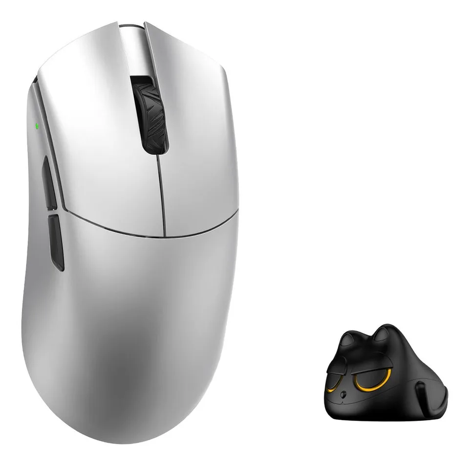 WLMouse Beast G Mini trådløs 8K gamingmus - sølv — produktfoto