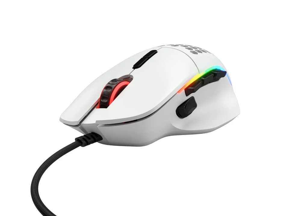 Glorious Model I Gaming-mouse - Hvid Mus — produktfoto