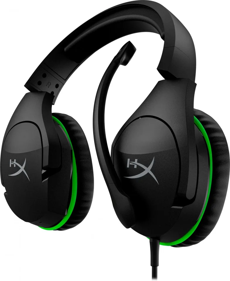 HyperX Cloud Stinger Kabling Headset Sort Grøn — produktfoto